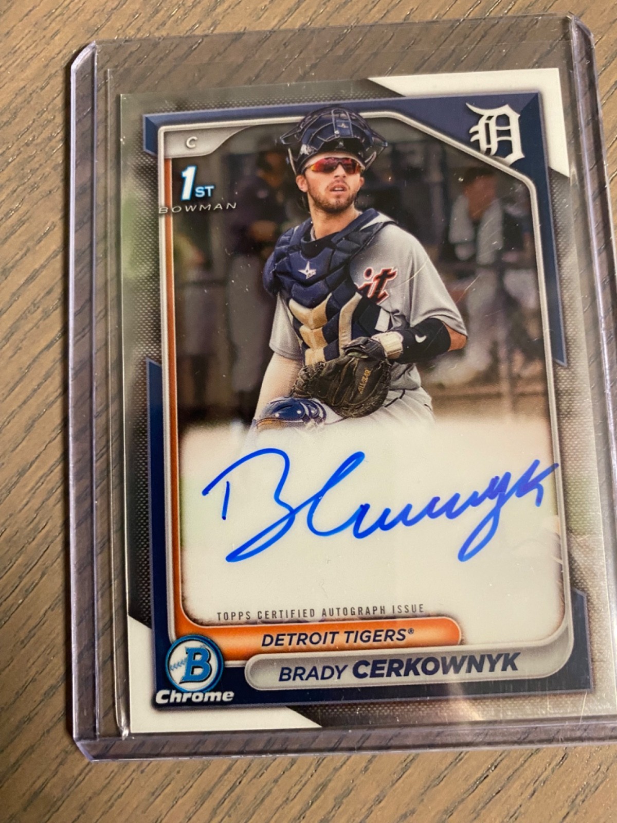 2024 Bowman Chrome Brady Cerkownyk 1st Bowman Chrome Auto Tigers