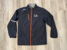 Philadelphia Flyers Jacket Reebok Center Ice Collection NHL Zip Size M Mens