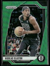 2024-25 Panini Prizm #38 Nicolas Claxton Prizms Green Wave