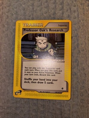 Professor Oak's Research 149/165 Expedition Pokemon Card Uncommon Near Mint