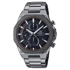 Casio Edifice Slim Solar EFS-S570DC-1A Black Dial 44mm New Full Set Men's Watch