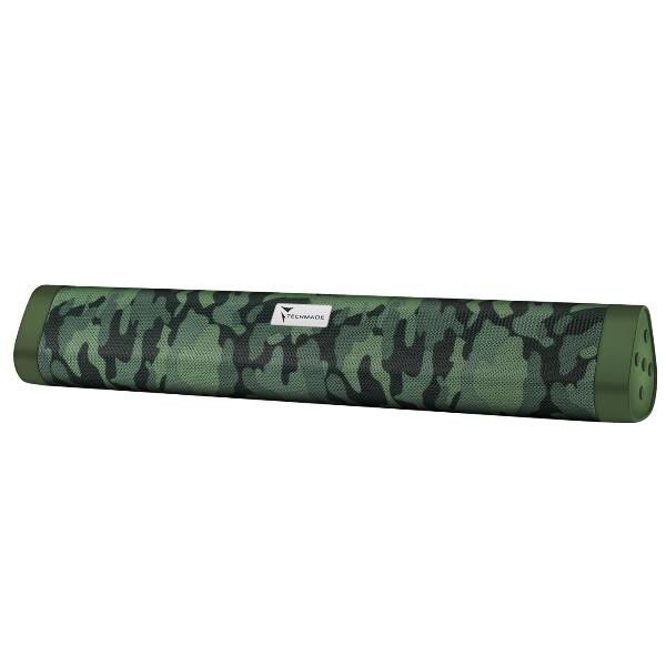 Techmade BARRA AMPLIFICATA SOUNDBAR TM-A15-CAMG SENZA FILI CAMOUFLAGE GREEN