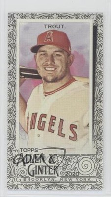2020 Topps Allen & Ginter's Mini Black Mike Trout #85 x0y