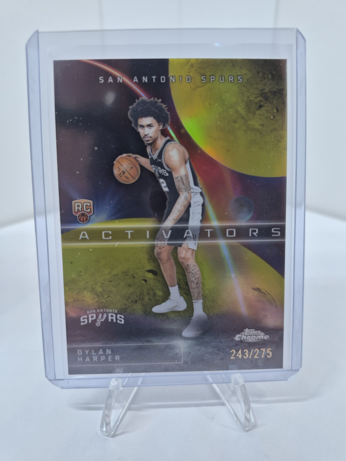 Dylan Harper 2025-26 Topps Chrome #252 Yellow Activators Refractor /275