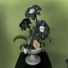 New HALLOWS EVE Skull Flowers 17.5” Tabletop Halloween Plant 2026 Decor NWT