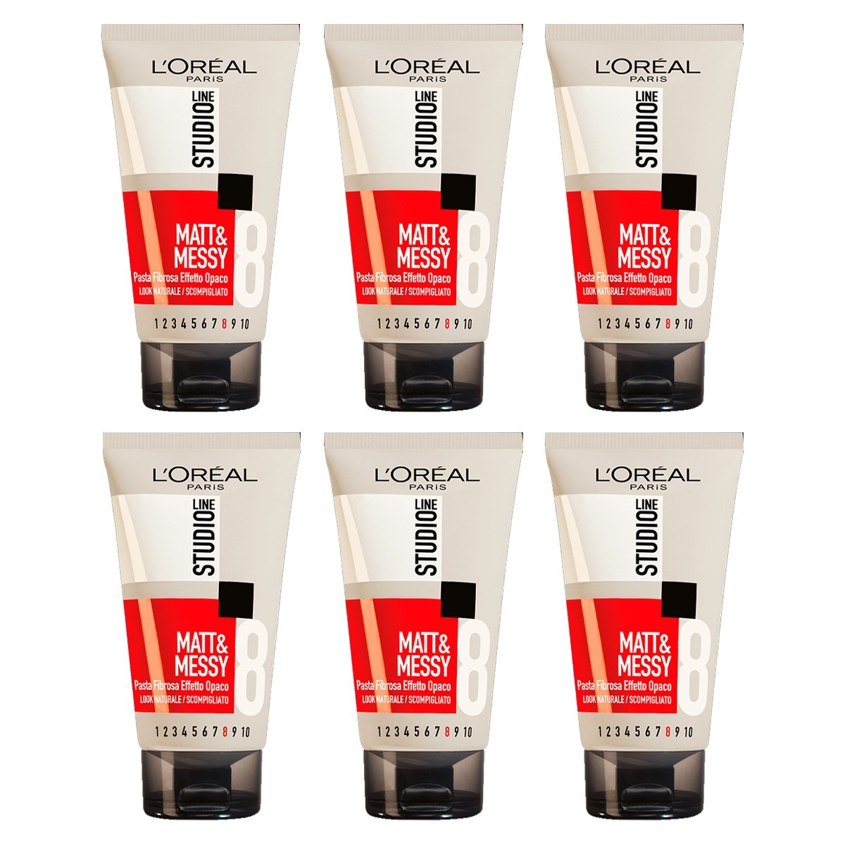Stock 6x L'Oréal Studio Line Matt & Messy 150ml Pasta Effetto Opaco
