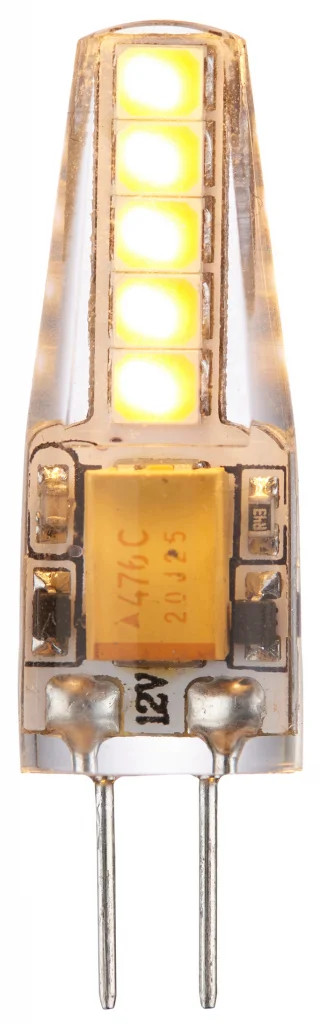 Light Bulb Clear 12v 2w LED G4 Capsule 3000K Non Dimmable 200lm Saxby 98435