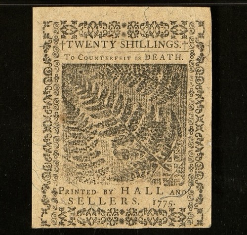 1775 PENNSYLVANIA American Revolution Colonial Currency Bank Note PA-192, PMG 55 - Picture 4 of 6