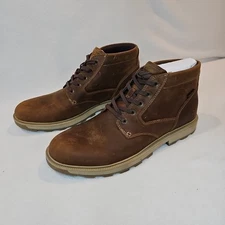 Rockport Boots Seamus Brown Waterproof Hydroshield Casual Lace-Up Mens Sz 11.5 M