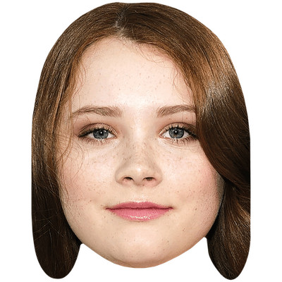 Violet Brinson (Freckles) Promi Maske, flaches Kartengesicht, Kostüm Maske