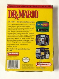 Dr. Mario (Nintendo NES, 1990) w/ Manual, Poster & Box