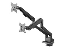 Wentronic Double Monitor Arm with Gas Spring Black for 2 70814