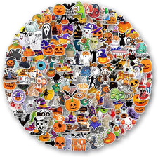 200 Pcs Halloween Stickers, Halloween Vinyl Stickers for Kids  Adults, Holiday