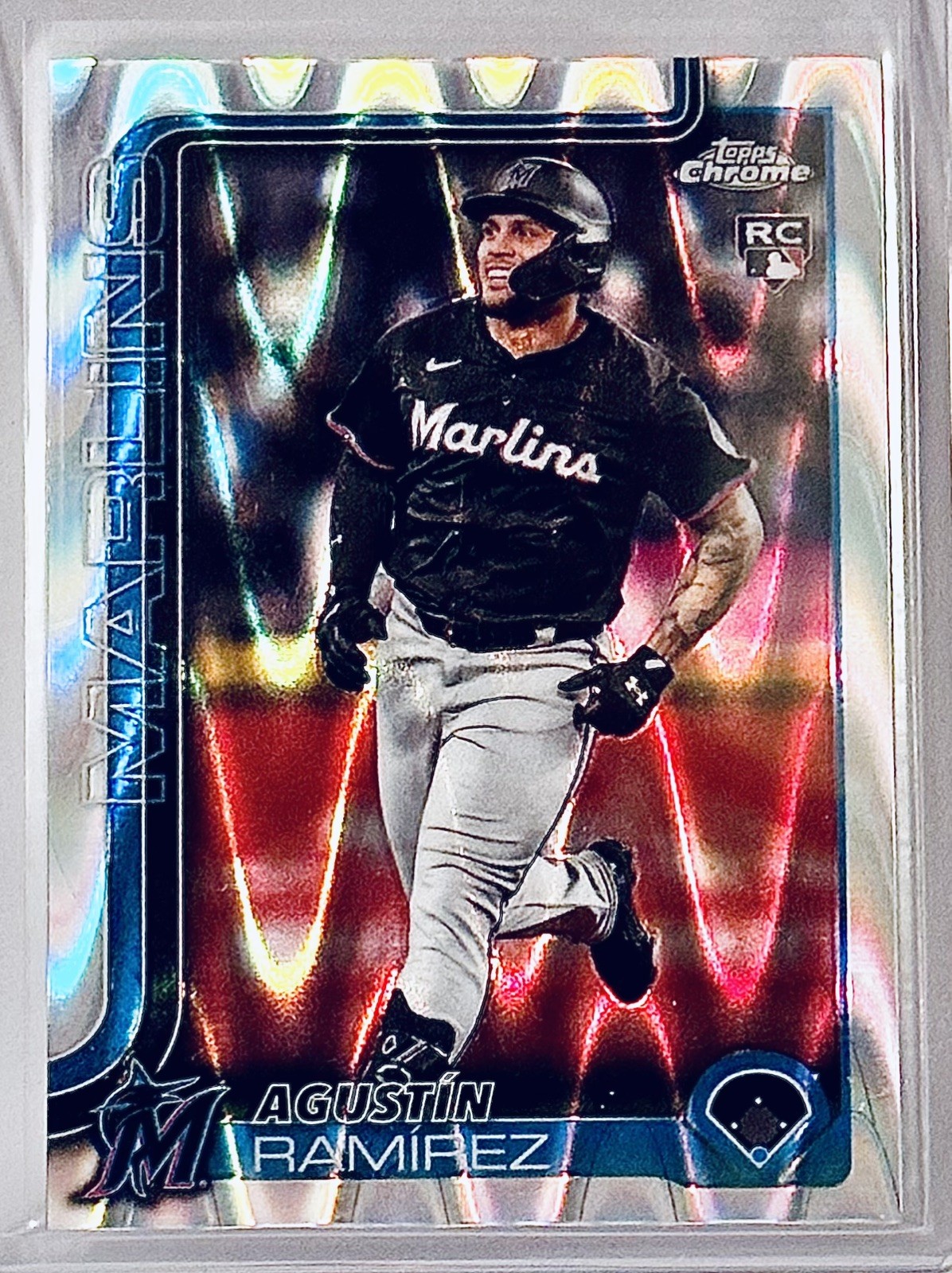 🔥⚾️ 2025 Topps Chrome Update Raywave Refractor Agustin Ramirez RC #USC200 ⚾️🔥