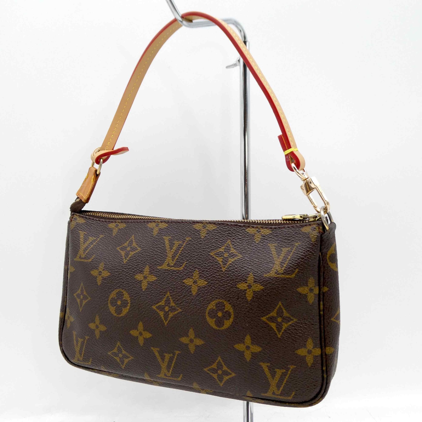 Louis Vuitton Pochette Accessoires Hand Bag PVC Leather M51980 Monogram 884