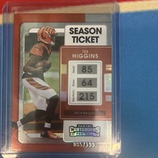 2021 Panini Contenders Tee Higgins #20 Serial Numbered Bengals Football Card/199