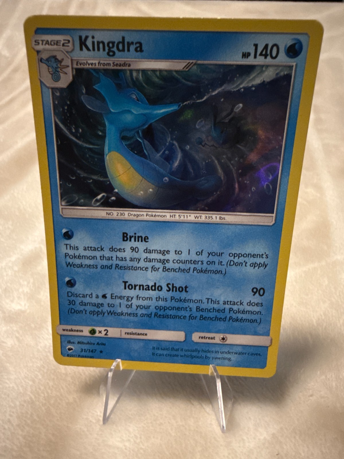 Kingdra - Burning Shadows 31/147 - Holo - Pokemon TCG NM FREE SHIP & Discounts