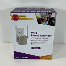 NETGEAR EX6120-100NAS AC1200 Dual Band WiFi Range Extender New/Never Used 