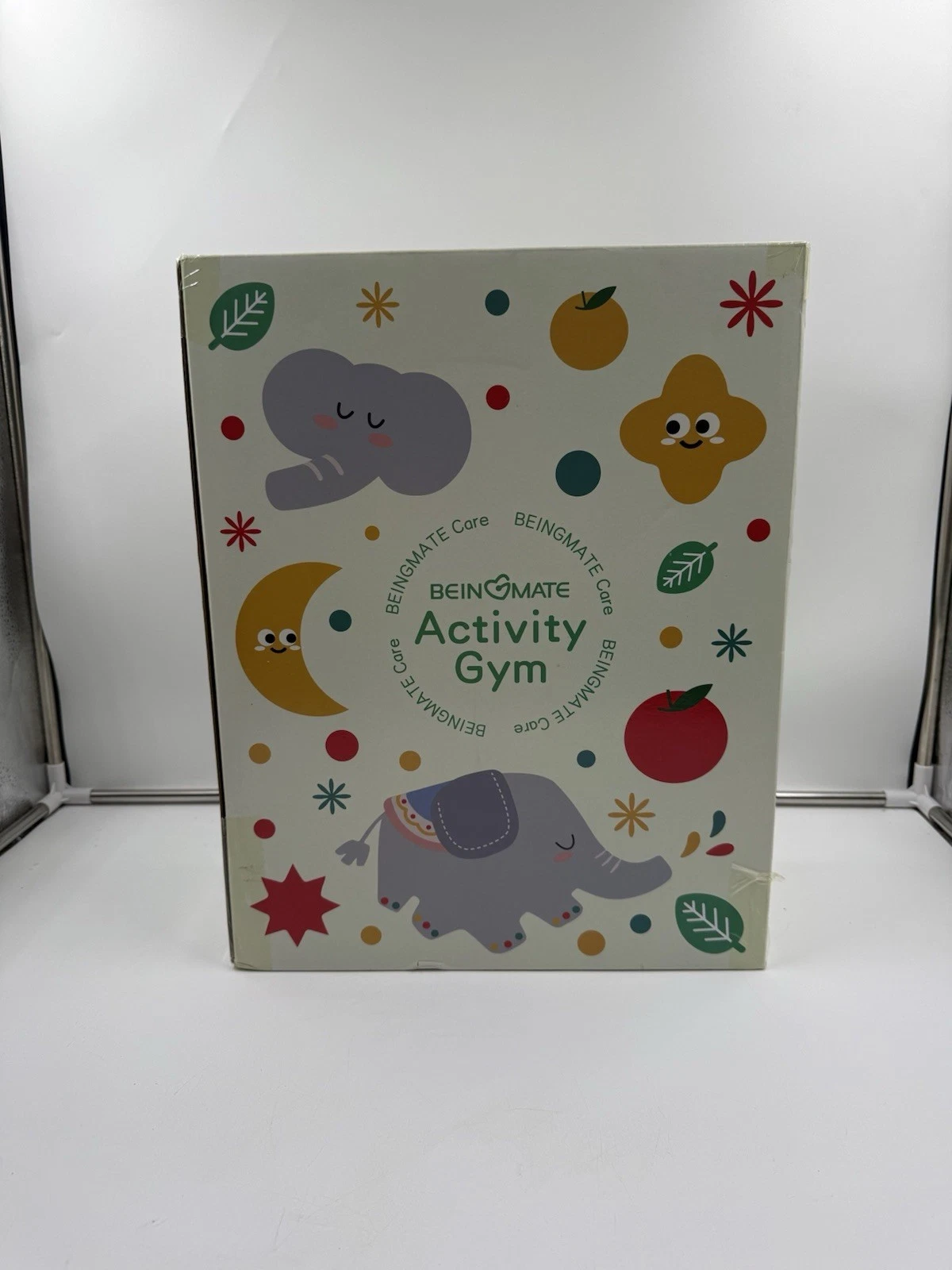 Baby Play Gym Tummy Time Mat Oversize Elephant Activity Mat With 6 Detachable