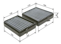 Bosch 1 987 435 536 Filter, Cabin Luft FüR Mercedes-Benz