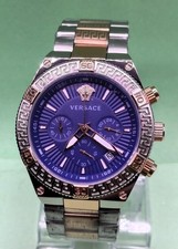 Awesome Versace Chronograph Date Indicator Quartz Analog Men's Wrist Watch