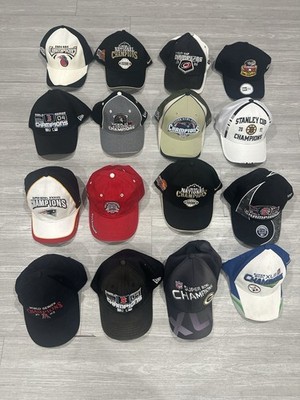 Vintage Sports Champions Hat Collection Lot of 16 | MLB, NFL, NBA, NHL, NCAA