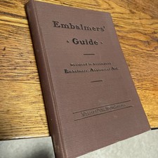 Embalmer's Anatomical Aid Accompany Embalmers' Guide Western Publ. House RARE