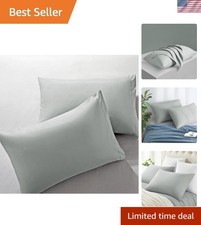 Silver King Pillowcases 20x36 Inches - 2 Pack, Anti-Wrinkle Microfiber