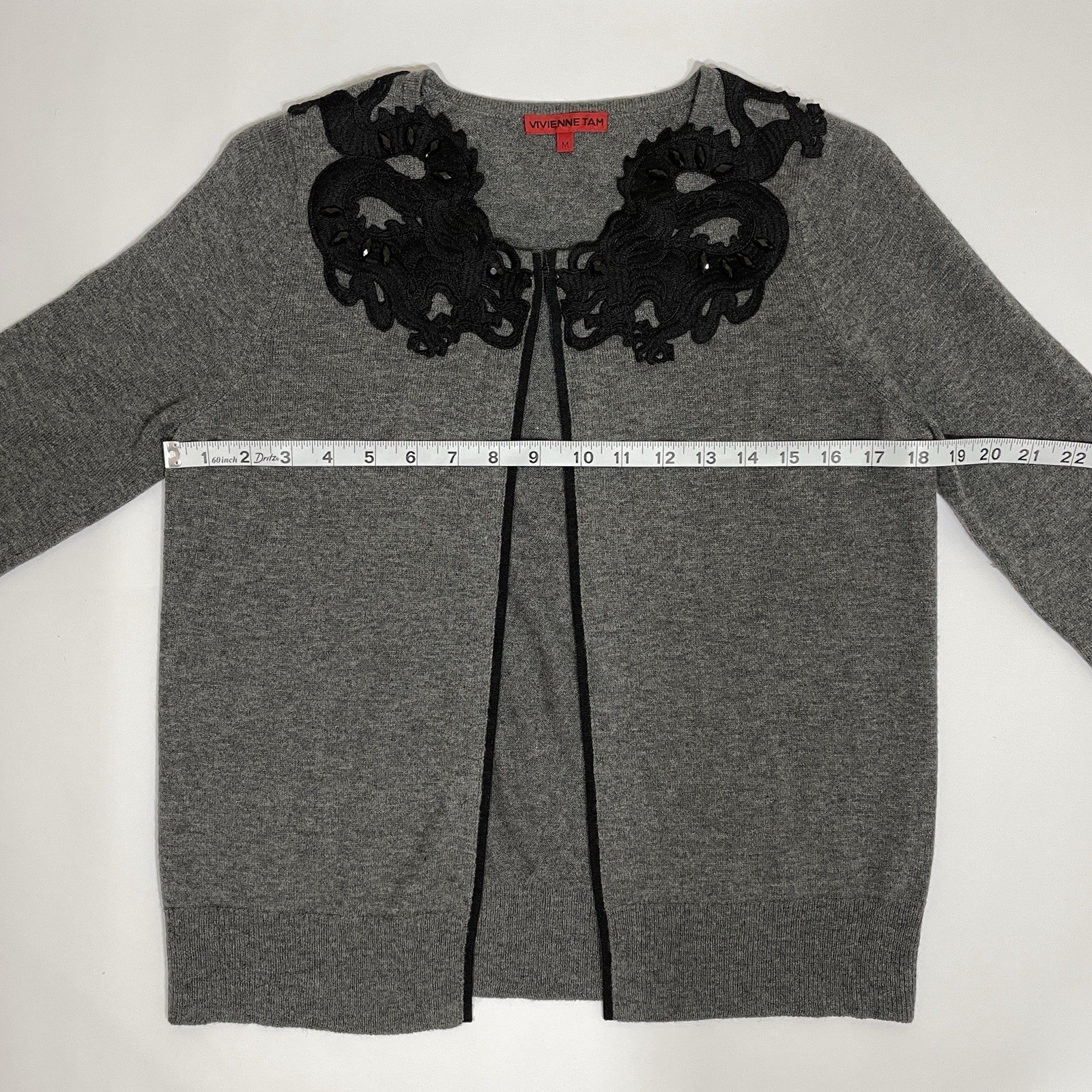 Vivienne Tam Runway 2011 Dragon Lace Cardigan Beaded … - Gem