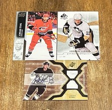 Jordan Staal Penguins SPX Auto Rookie /799! SPA/ Hurricanes UD (3) Card Lot!