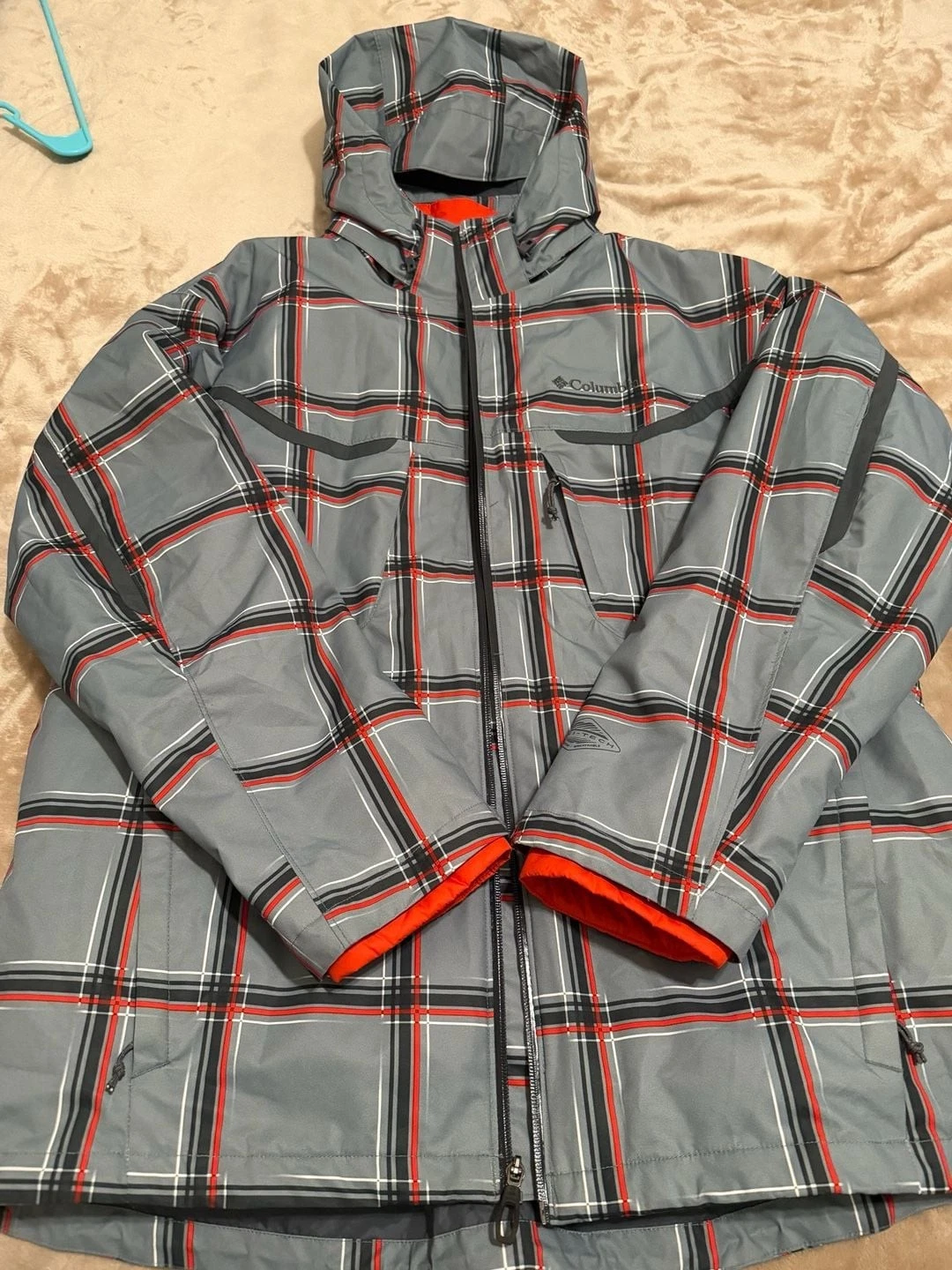 Columbia Whirlibird Interchange 3-in-1 Jacket Grey Plaid XL image 8