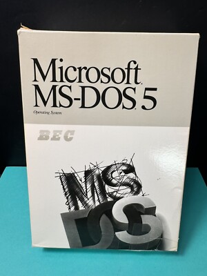 Vtg Microsoft MS-DOS 5.0 Operating System 1991 Getting Started & User Guide