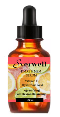 Organic DMAE & MSM Facial Serum Skin Firming Anti Aging Skin Care Cream