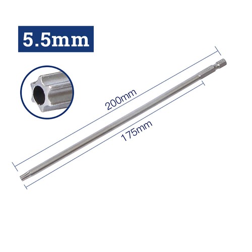 T5 - T50 Long Torx Screwdriver Driver Bit Hex Shank Set Security Magnetic Head - Picture 68 of 68