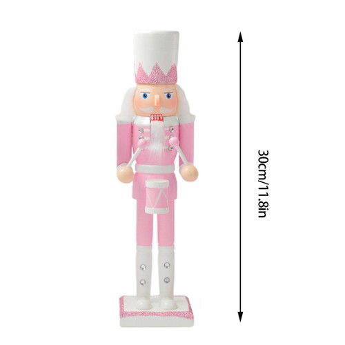 Pink Gold Nutcracker Bella Lux King Guard Shabby Chic 15 in Christmas 2022 NEW - Picture 8 of 10