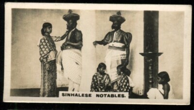 Tabakkarte, Westminster, Indian Empire, 1. Serie, 1926, Ceylon Singhalese, #30