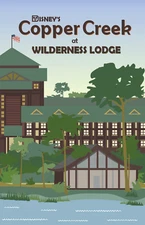 Wilderness Lodge Resort Copper Creek Cabins Poster Print WDW 11x17 MATTE