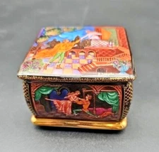 Vtg Russian Ballet Footed Music Box Romeo Juliet Ardleigh Elliot Sons Signed