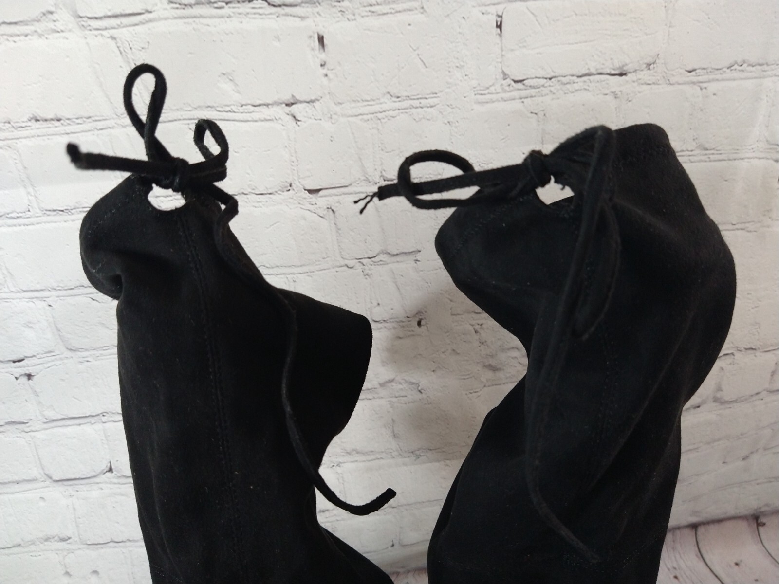 2016 AMERICAN EAGLE AEO women's black OVER THE KNEE boots - SIZE 9 / faux suede image 10