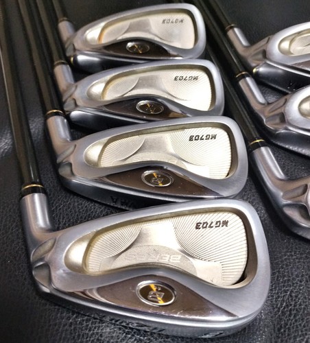 RARE Golf Iron Set Honma Beres MG703 ARMRQ UD49 2Star (R) 7pcs 6-AW JAPAN - Picture 2 of 14