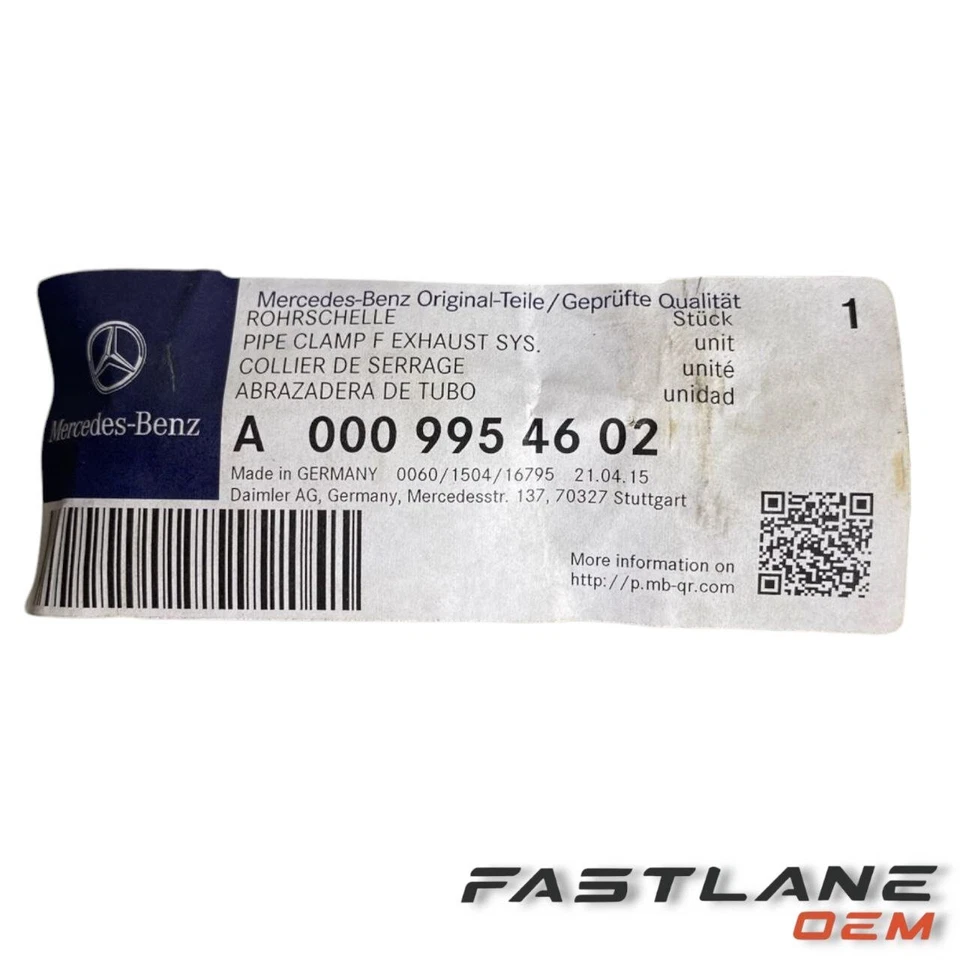 Mercedes-Benz CLS400 2010-2017 abrazadera nueva OEM A 000 995 46 02 Foto 3 de 4