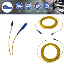 Fibre Optic Patch Cable LC to SC Simplex OS2 Singlemode w/ 2mm Jacket Yellow