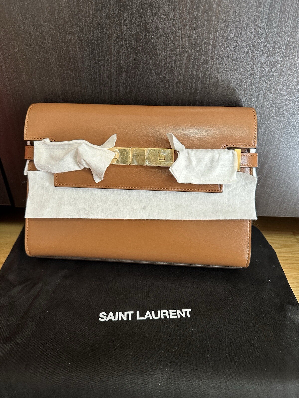 ?%Autentica!Nuova!Saint Laurent Manhattan piccola borsa a tracolla in pelle con scatola