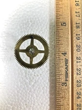 Made In Japan Clock Movement Strike Side 5th Wheel (See Pics To ID Mvmt) (K8609)