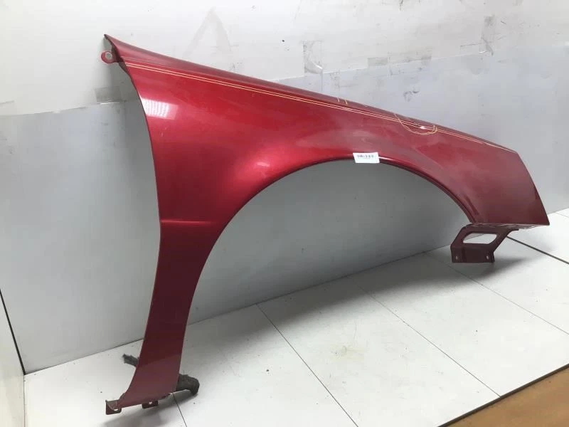 2002 CADILLAC DEVILLE FRONT RIGHT PASSENGER SIDE FENDER SHELL METALLIC RED OEM+ - Image 3 of 4