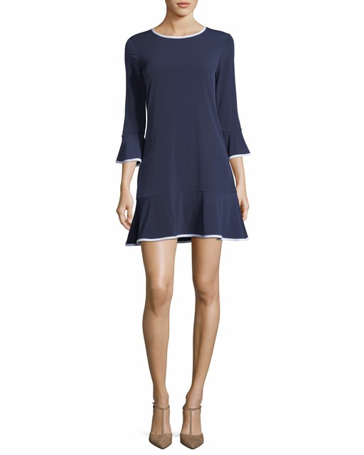 michael kors flounce dress