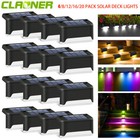 Outdoor Solar LED Deck Lights Path Garden Patio Pathway Stairs Step Fence Lamp