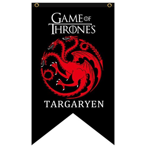 Game of Thrones Jon Snow Stark Banner Tapestry Family House Flag Hanging Drape - Bild 7 von 7