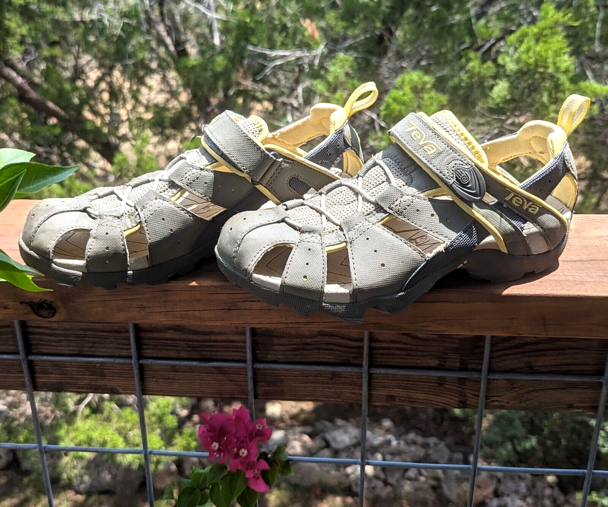 しょうTEVA TEVA Olive Green DEACON #6969 Sport Sandals Womens Sz 8 Hiking