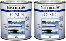 Rust-Oleum 206999 Marine Topside Paint 1-Quart Gloss Matte Various Colors Enamel